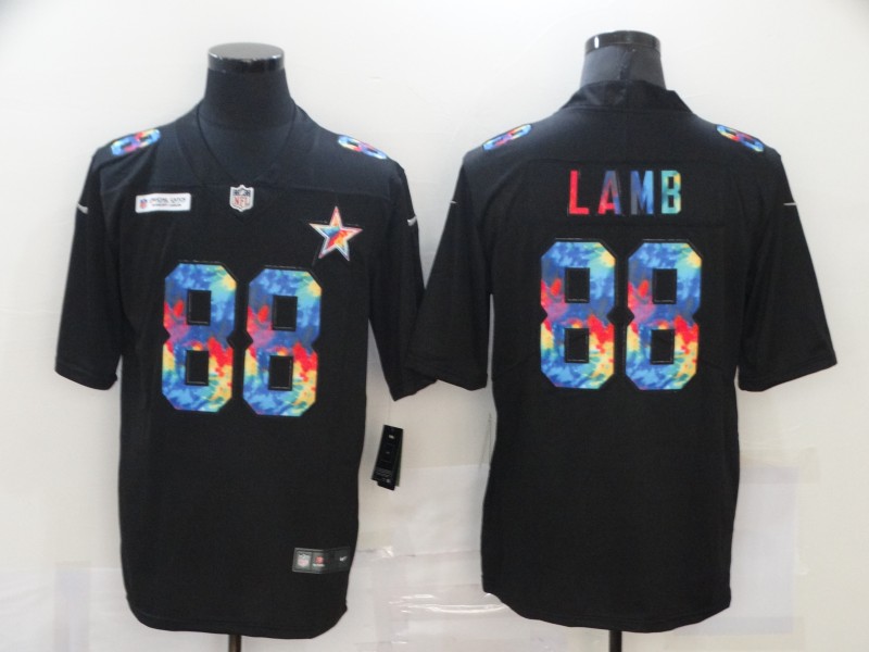 Men's Dallas Cowboys #88 CeeDee Lamb 2020 Black Crucial Catch Limited Stitched Jersey